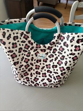 Swig Loopy Leopard Print Tote Bag